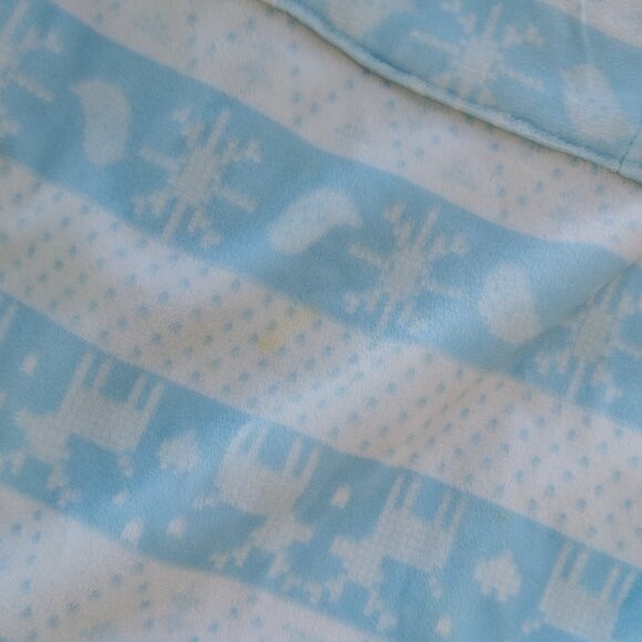 Ambrielle 2-piece Large Sweatshirt Sweatpant Blue Nordic Winter Pattern - Picture 4 of 4